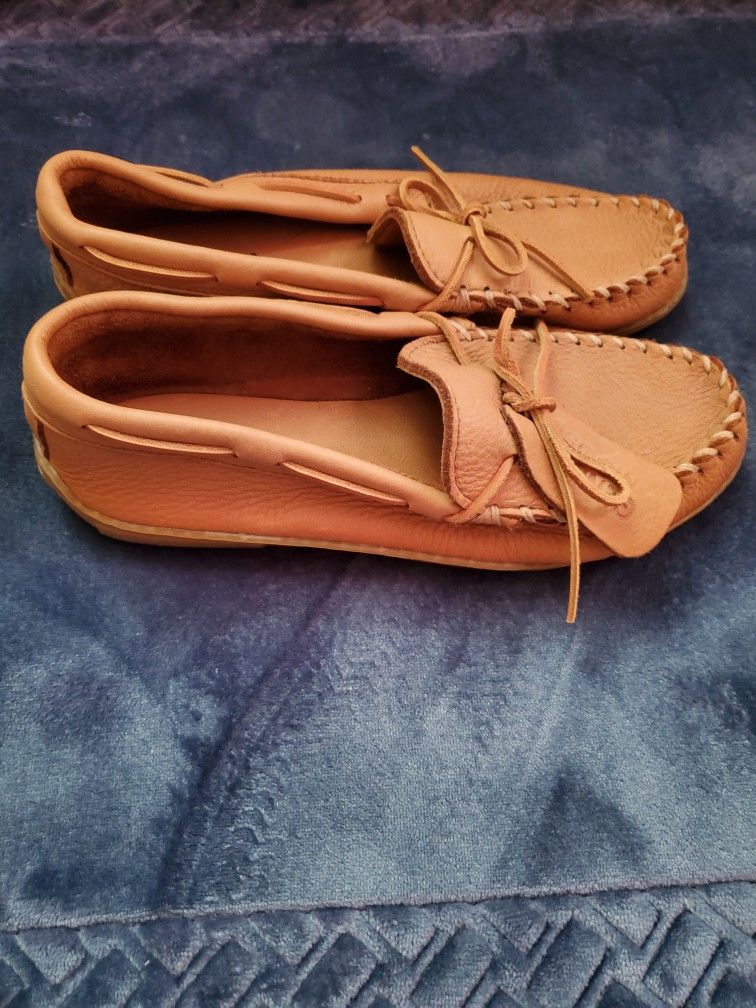 Minnetonka Moccasin Men's Shoes, Size Real Leather, Very