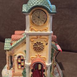 PartyLite Olde World Village #4 CLOCK TOWER