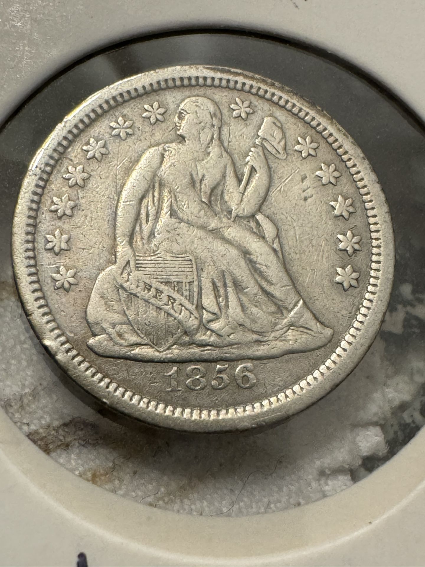 1856 Liberty Seated Dime ( Variety 2) Small Date