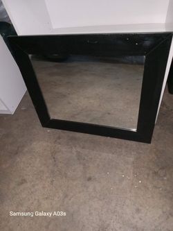 Black framed wall mirror - Turlock