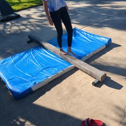 Balance Beam And Tumbling Mat