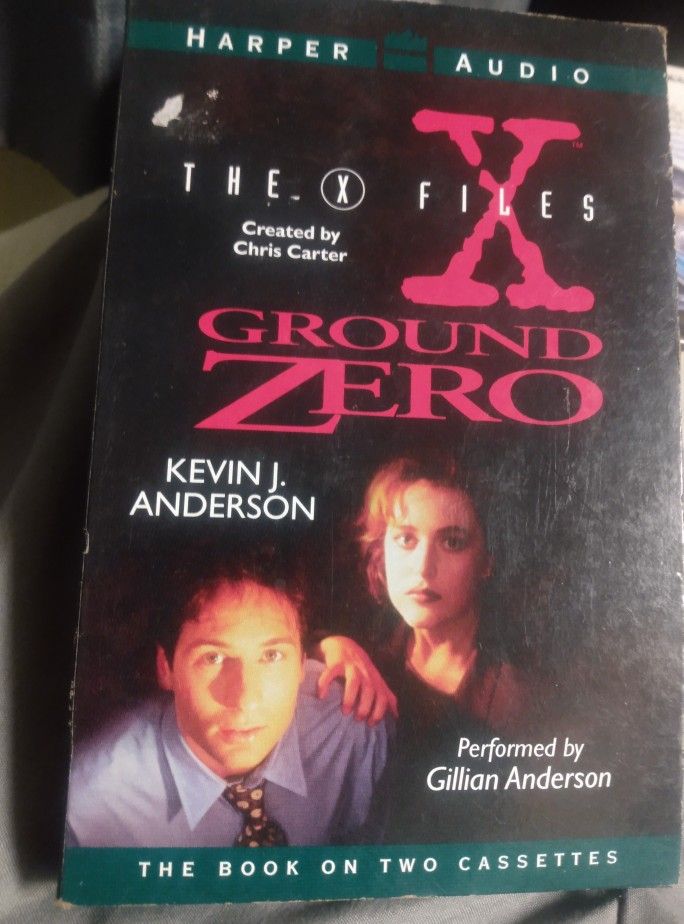 Vintage The X-Files Ground Zero Book On Two Tapes