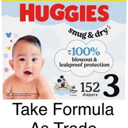Huggies Size 3 Snug Dry Diapers Pañales 