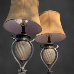 Antique Luxury Lamp Sets (2) 