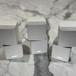 3 White Bose Cube Sets