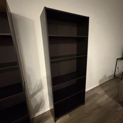 2 Black Shelves