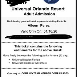 Universal Orlando Tickets 