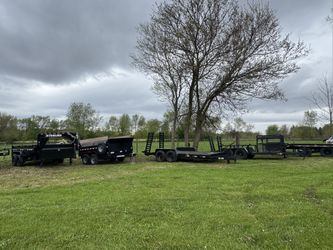 Selling Heavy Equipment Utility Trailers PJ Gooseneck Dump Trailers Felling Deckover Suretec Dump