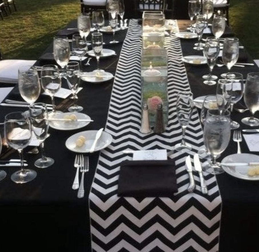 3-satin Chevron Table Runners 