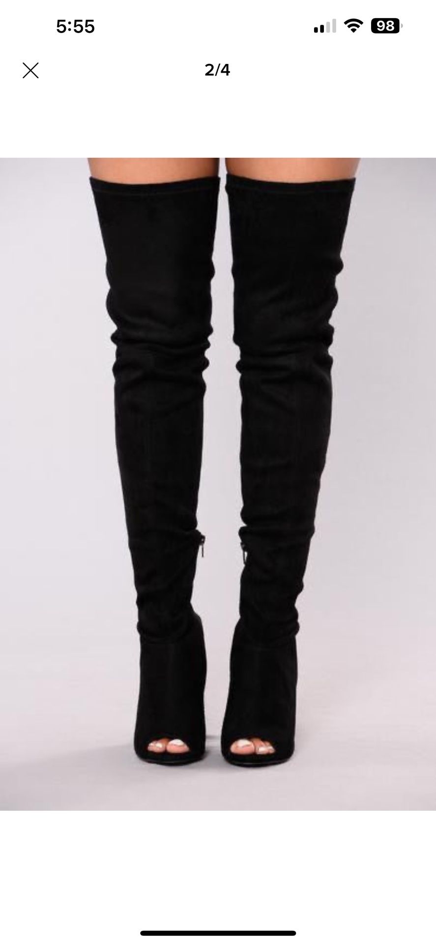 Black Thigh Boots