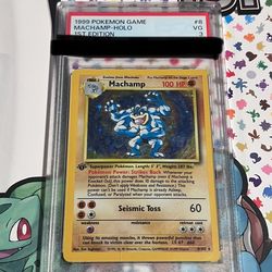 Machamp #8 First Edition PSA 3