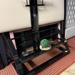 Glass Tv Stand With Tv Mount 