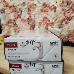 Pfister
Bruxie Single-Handle Single-Hole Bathroom Faucet with Deckplate and Drain Kit Included in Spot Defense Brushed Nickel