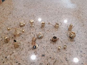 Brass dollhouse furniture
