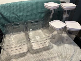 Plastic pantry organizers