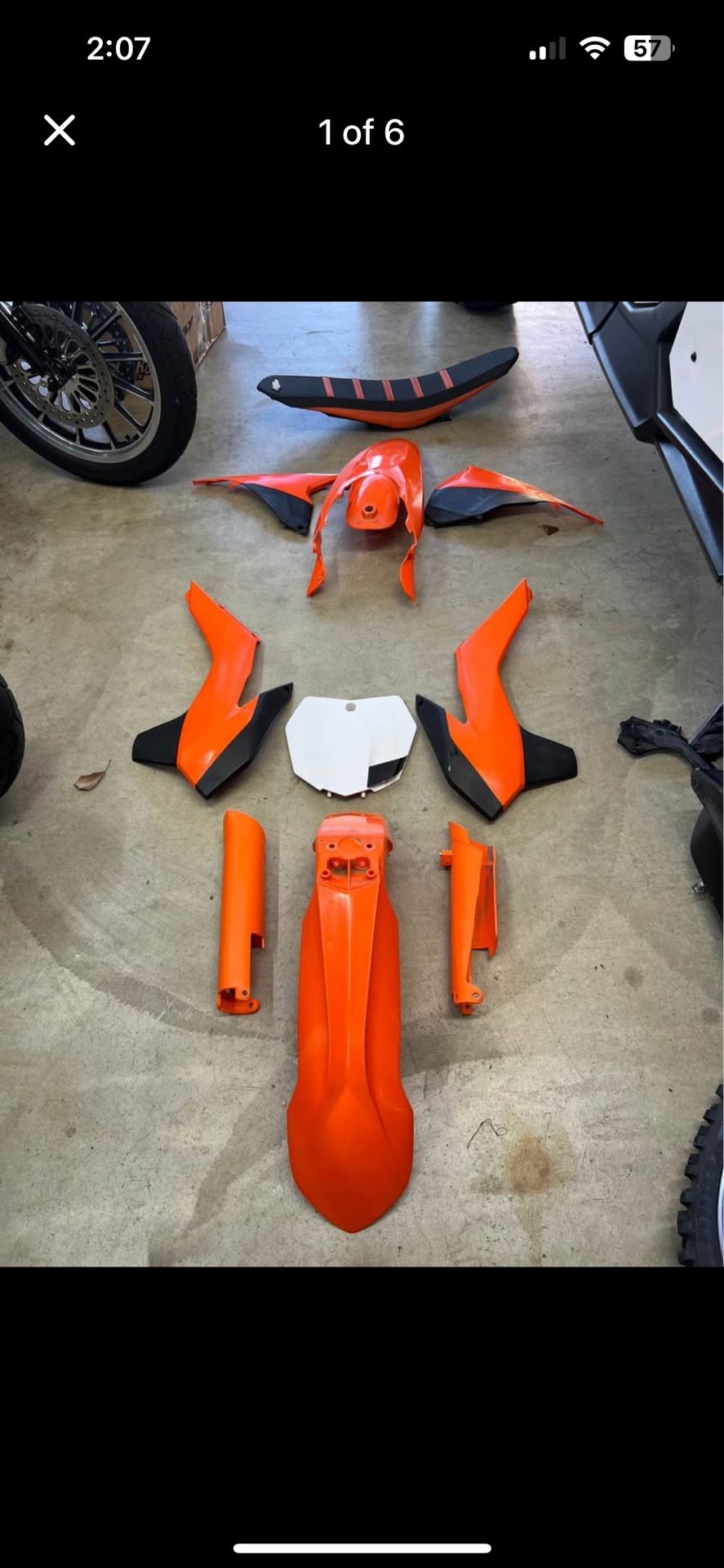 Ktm Kit Frame Guards Gas Tank