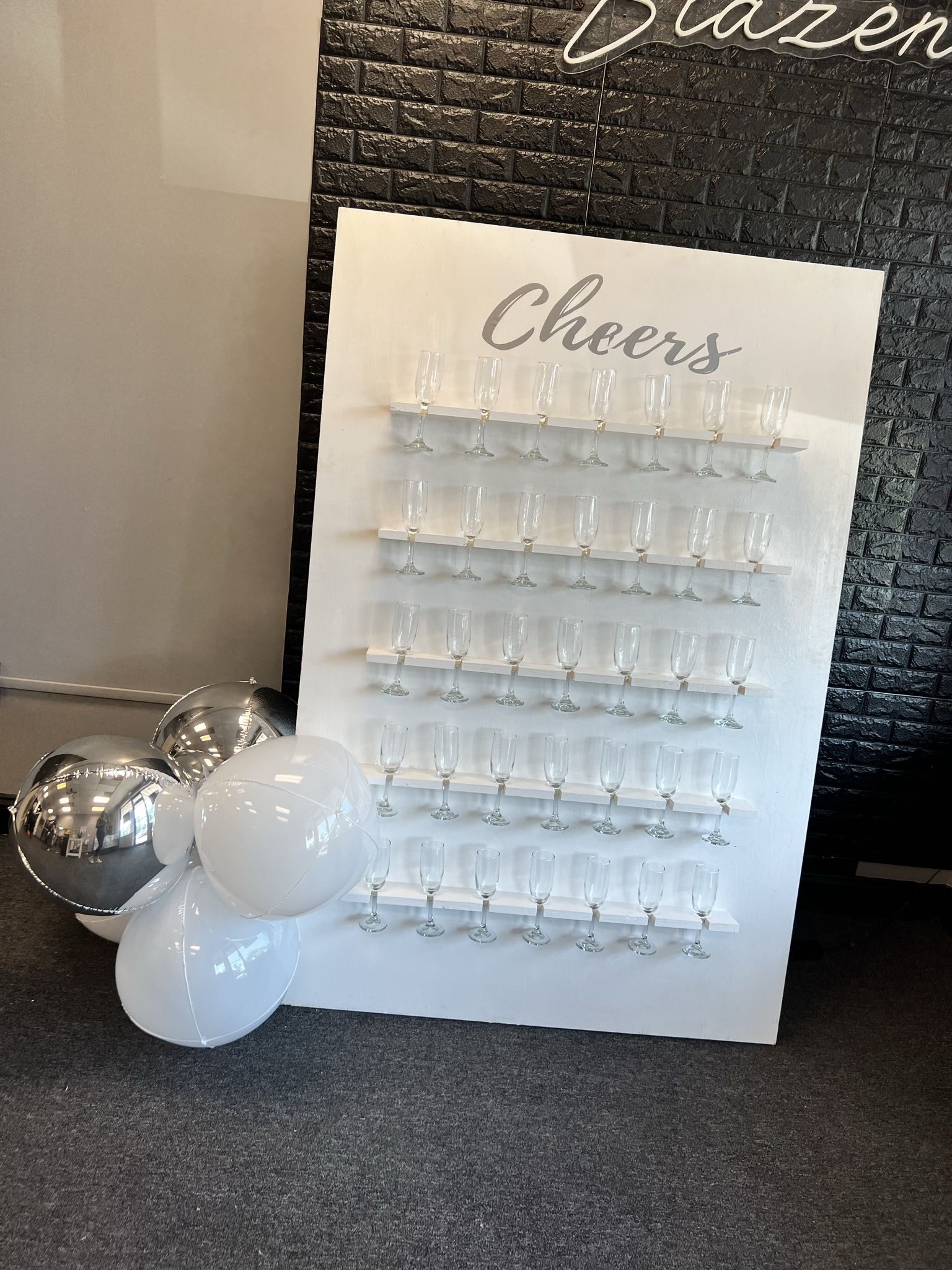 White Champagne Wall