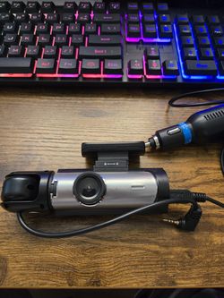 Dashcam front and inside cabin Hardley used
