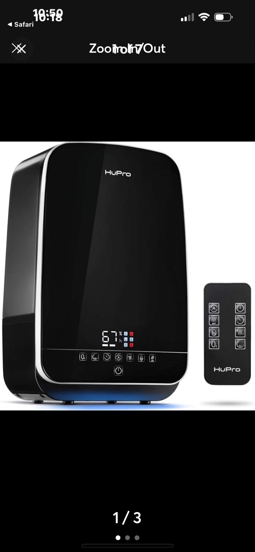 HUPRO Ultrasonic Warm & Cold Mist Humidifier Pro-773 *NEW*