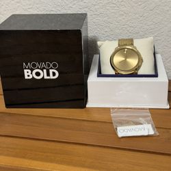 Movado Bold Swiss Movement Gold Watch NEED SOLD