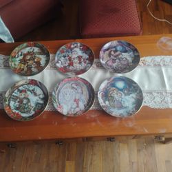 6 Jody Bergsma Christmas Collectors Plates