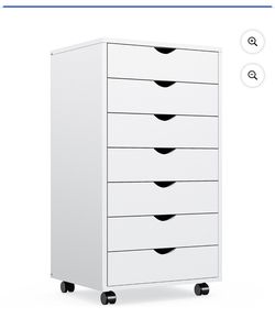 wOod-it 5/7 Drawer Chest, Wooden Tall Dresser Storage Dresser Cabinet With Wheels for Office, Bedroom, Home