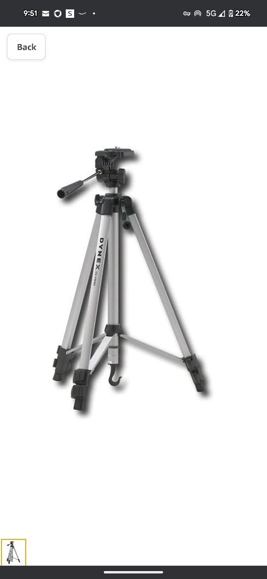 Dynex 53" Lightweight Digital Camera/Camcorder Tripod - DX-NW080