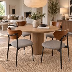Set of 4 west elm dining chairs
