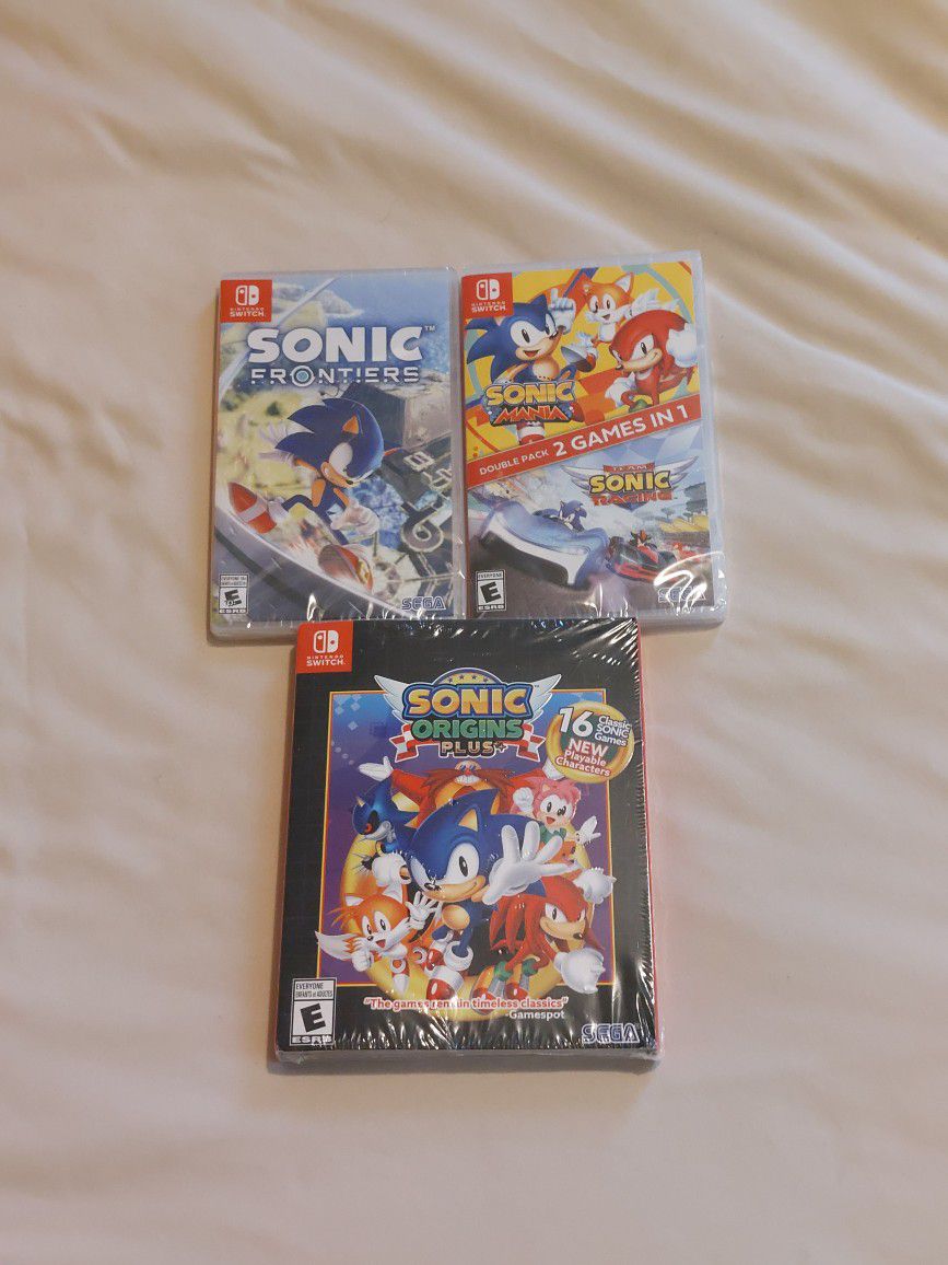Sonic Nintendo Switch Game Lot