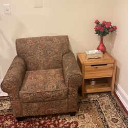 Sofa Table And Vase And Flowers For Sale 