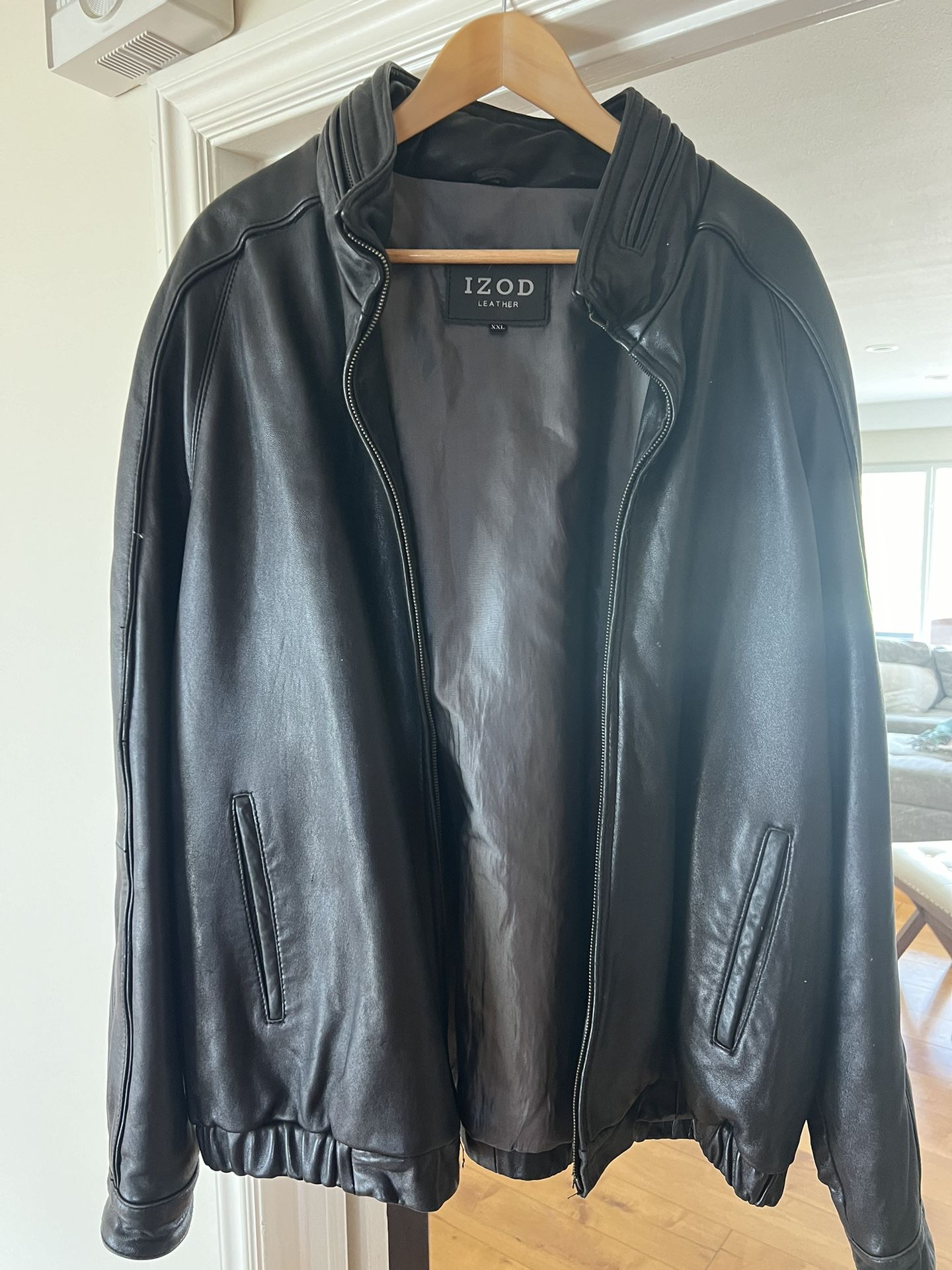 IZOD leather jacket- XXL
