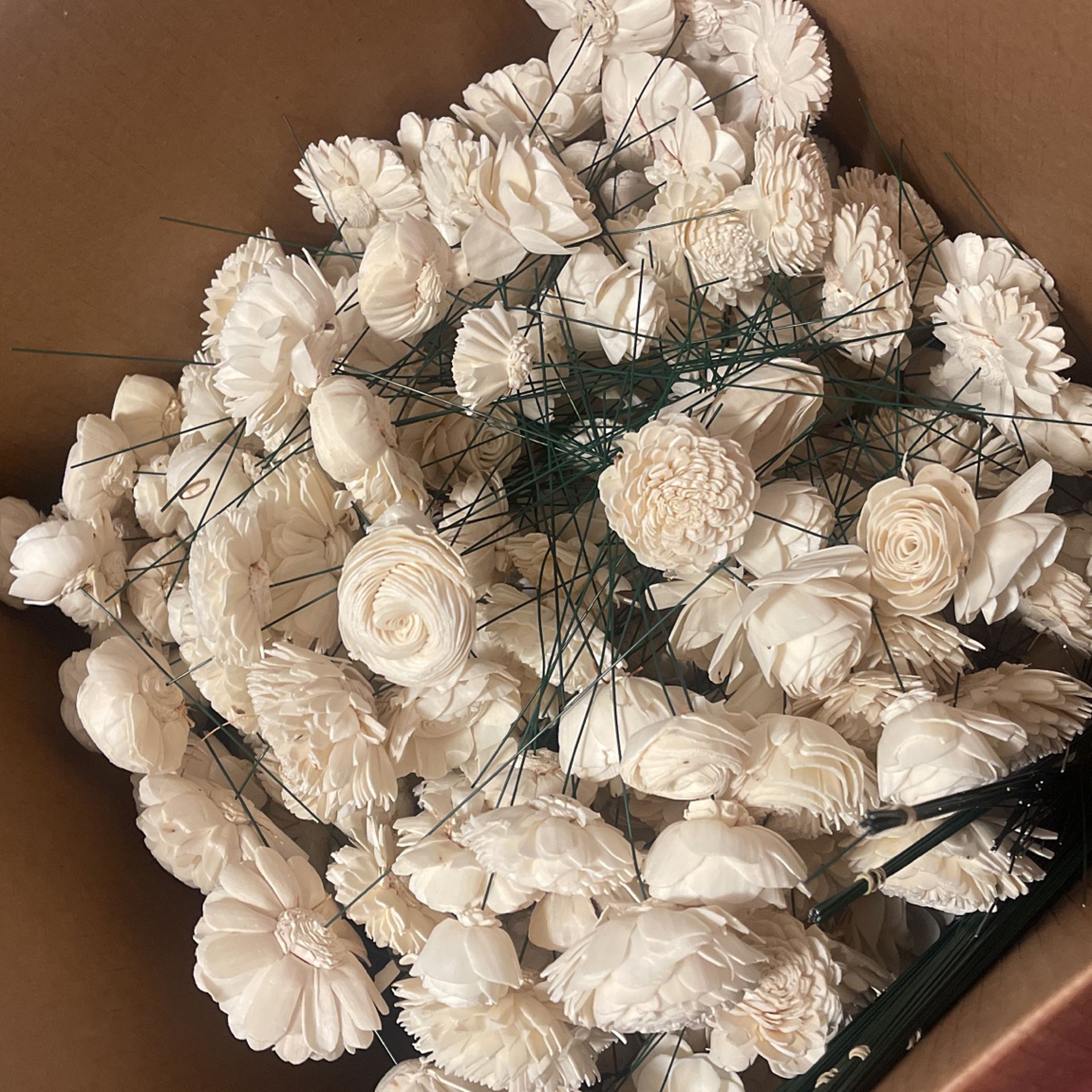 Roughly 500 Sola wood flowers 
