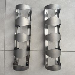 IKEA Stainless Steel Wall Racks (Set of 2) – Modern Storage
