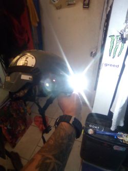 Hardhat with lights