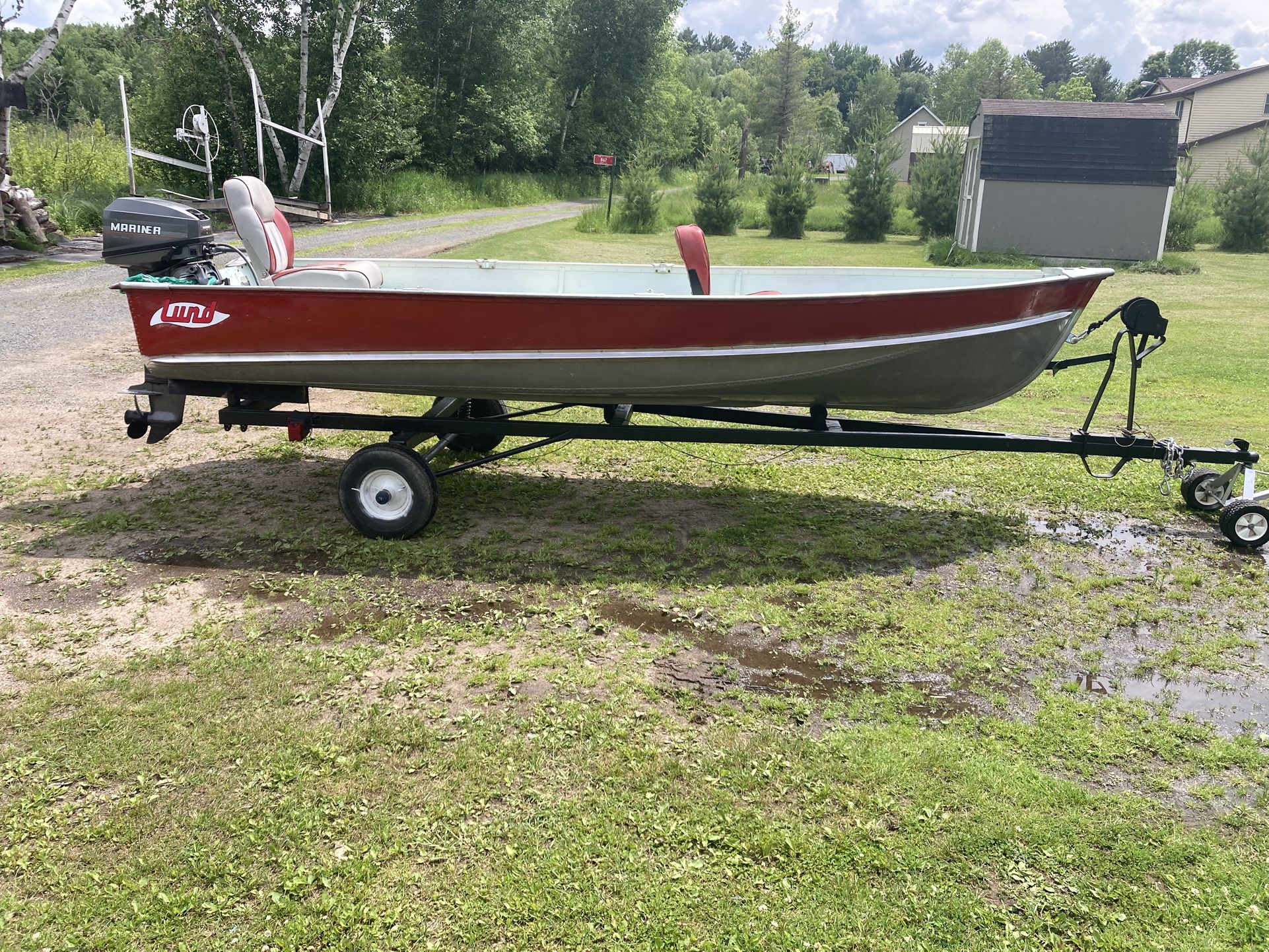 Lund Fishing Boat Package - Boat, Motor, Trailer