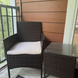 Two Chairs And Table