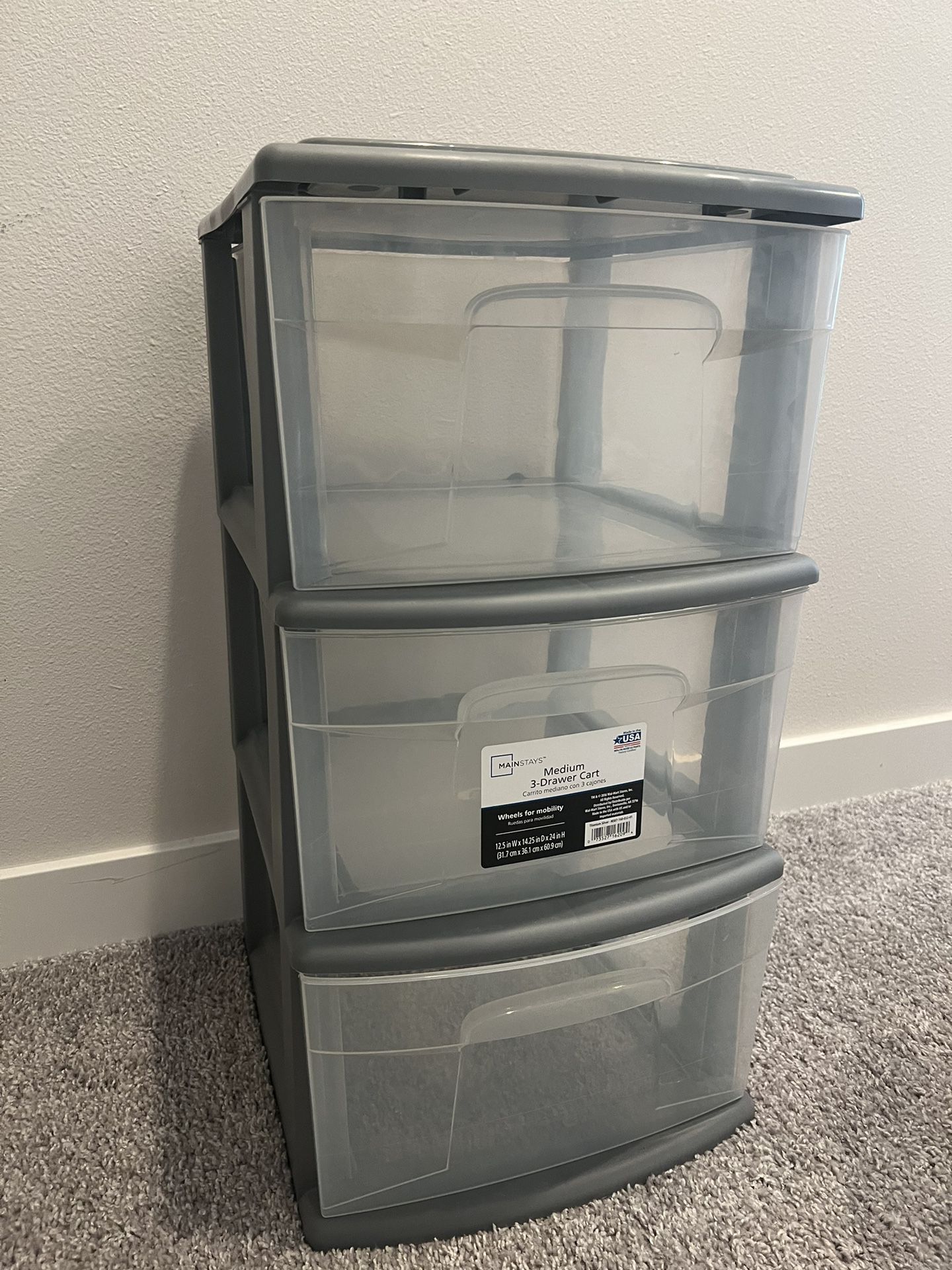 3 drawer Storage plastic