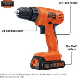 Black decker Drill with battery 