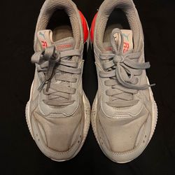 Puma system grey trainers