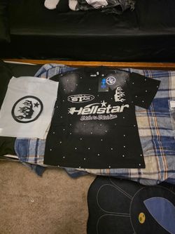 Hellstar small black and white shirt