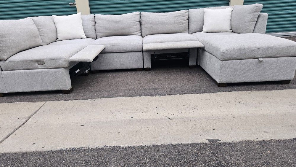 FREE DELIVERY!!! Thomasville "Rockford" 6pc Modular + 2 Recliners + Ottoman ($2K Retail..50% OFF!!!)