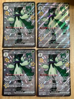 Pokémon Meowscarada ex Jumbo Cards SVP 078 Holo – Set of 4