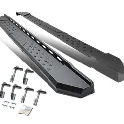 15 On Ford F150 Crew Cab Black Heavy Duty Running Boards 