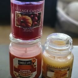 Pumpkin, Apple, Maple Candles