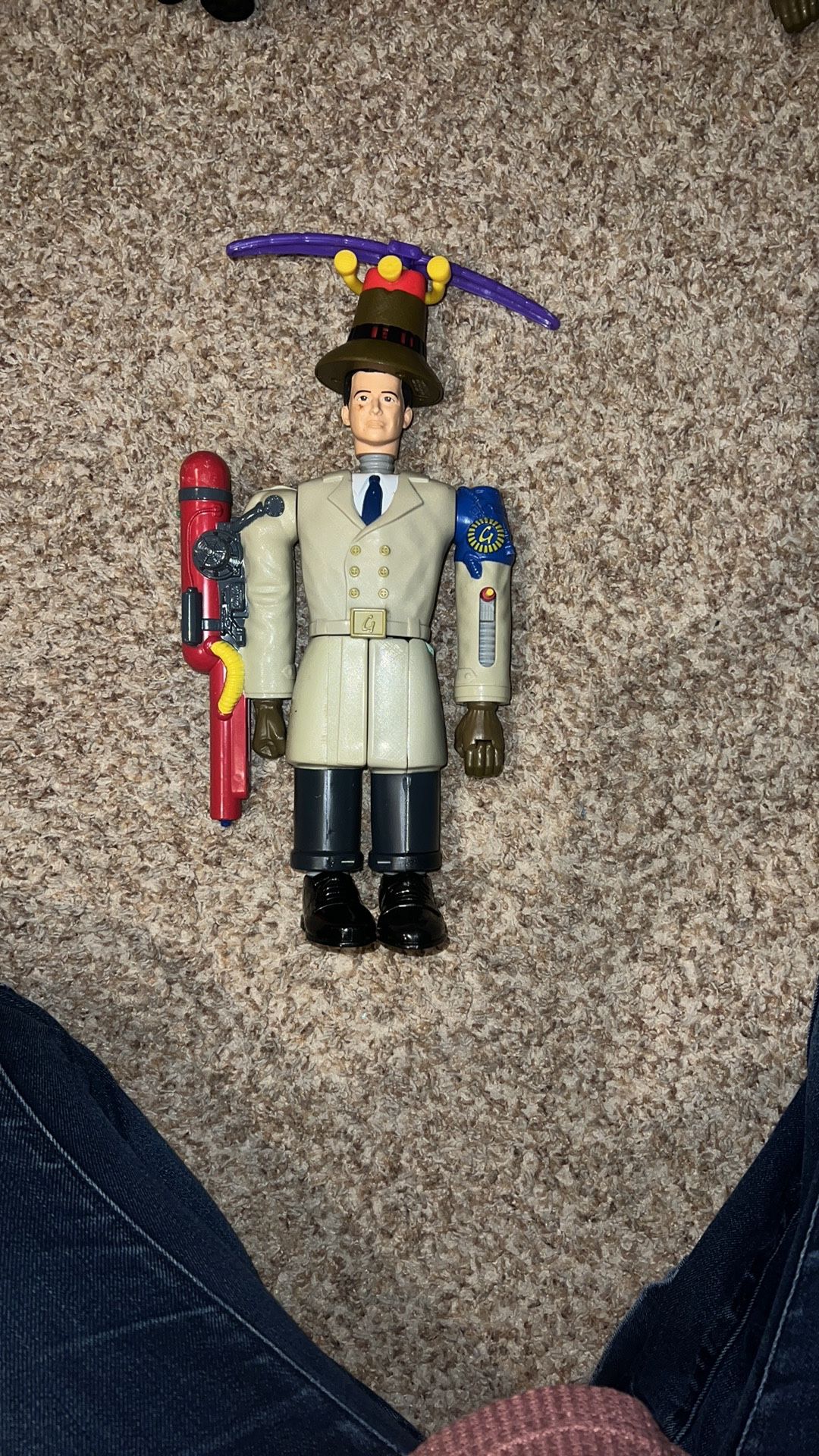 Vintage 1999 Disney Inspector Gadget McDonalds Figure (Missing Belt Watch). Has marks from play