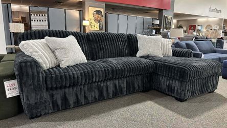OM• $38 Initial • Brand New L shaped Sectional with Chaise