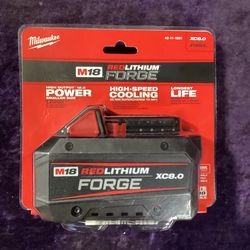🧰🛠Milwaukee M18 18V Lithium-Ion REDLITHIUM FORGE XC 8.0Ah Battery Pack-NEW!-$180!🧰🛠 