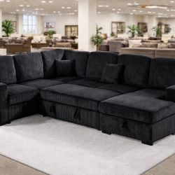 🛋️ NEW!! Sleeper Sofa With Storage STILL IN BOX 📦 🛋️ 