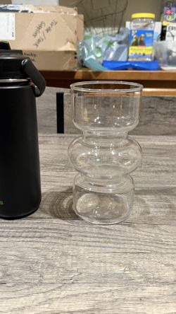 Clear Geometric Decor Vase