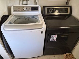 LG Top-Load Washer And Gas Dryer Set